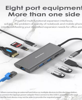 8in1 type c hub docking station price in bd